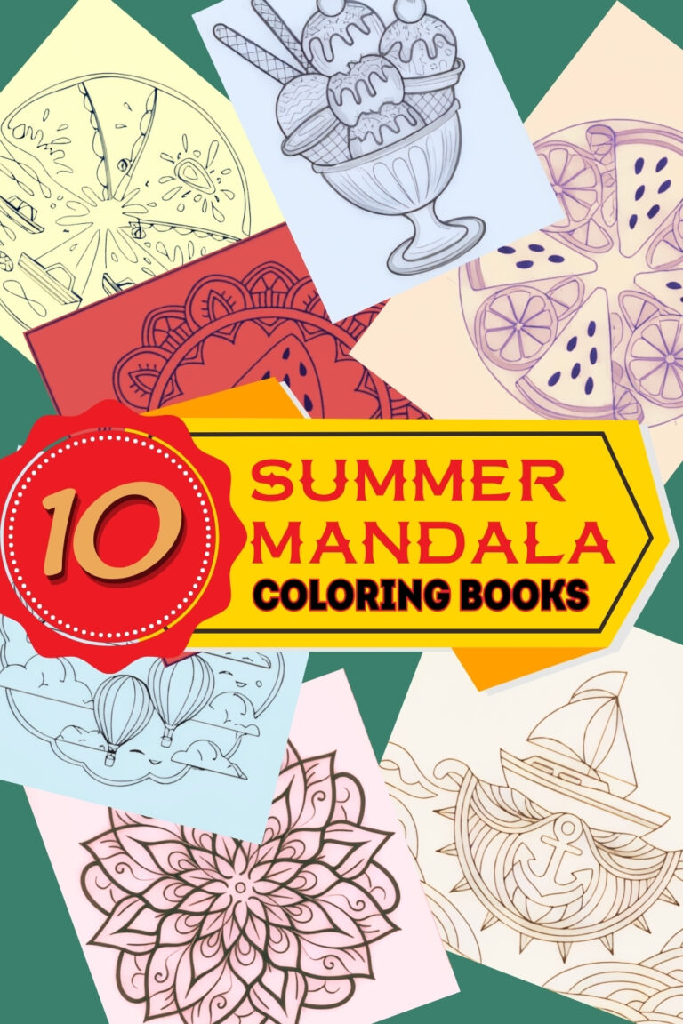 10 Vibrant Summer Mandala Coloring Pages to Instantly Melt Stress