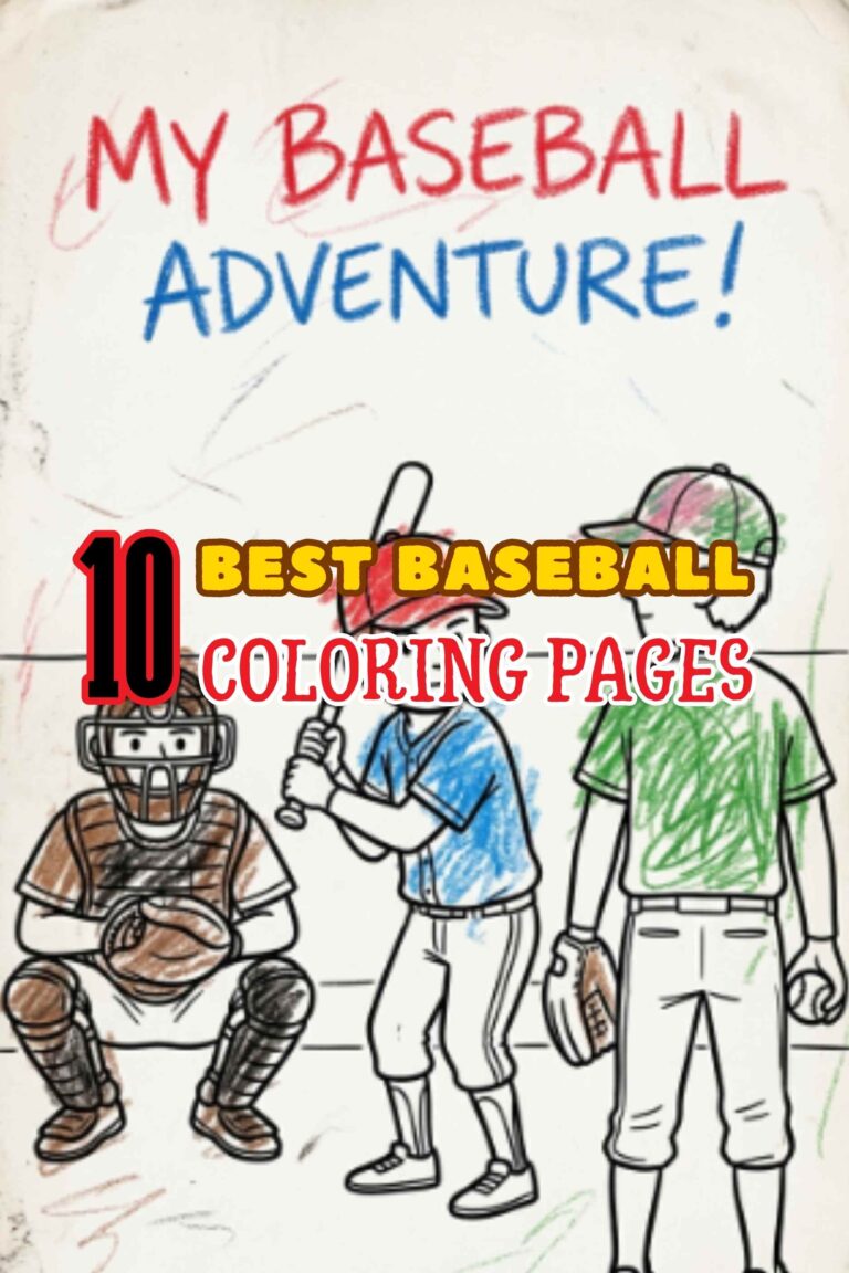 Ultimate 10-Set Baseball Coloring Pages & Books Collection for Kids