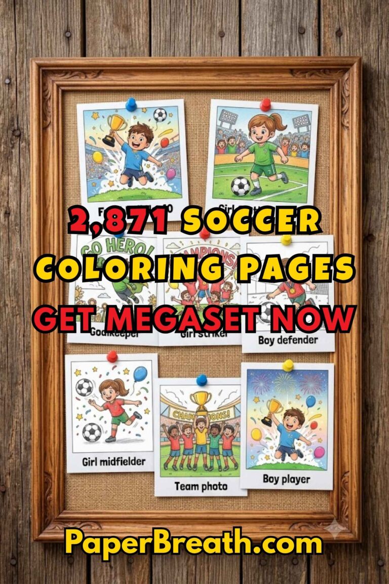19 Ultimate Soccer Coloring Books for Kids contain 2,871 Pages