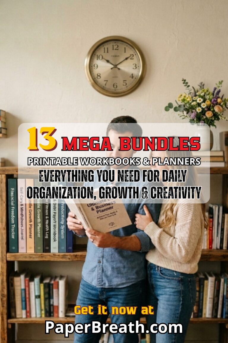 13 Monumental Workbook & Planner Bundles for Mental Health & Beyond