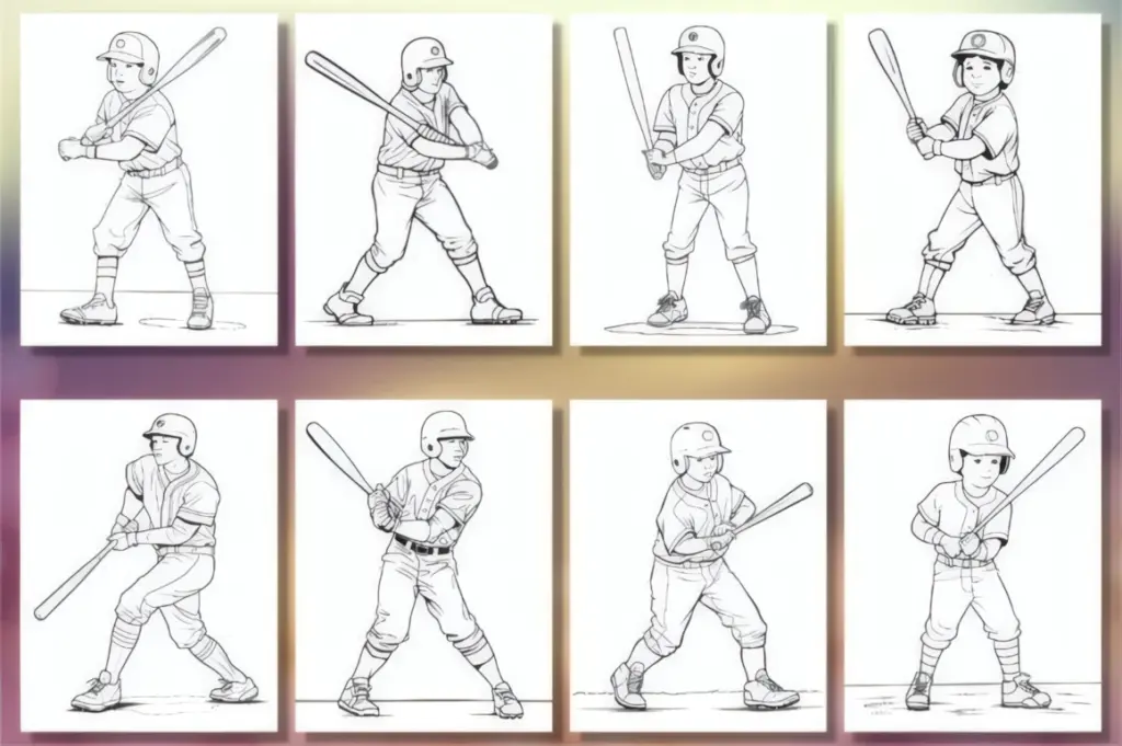 Baseball Coloring Book for Kids