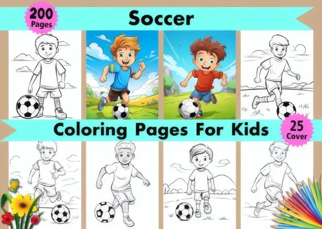 Soccer Coloring Pages