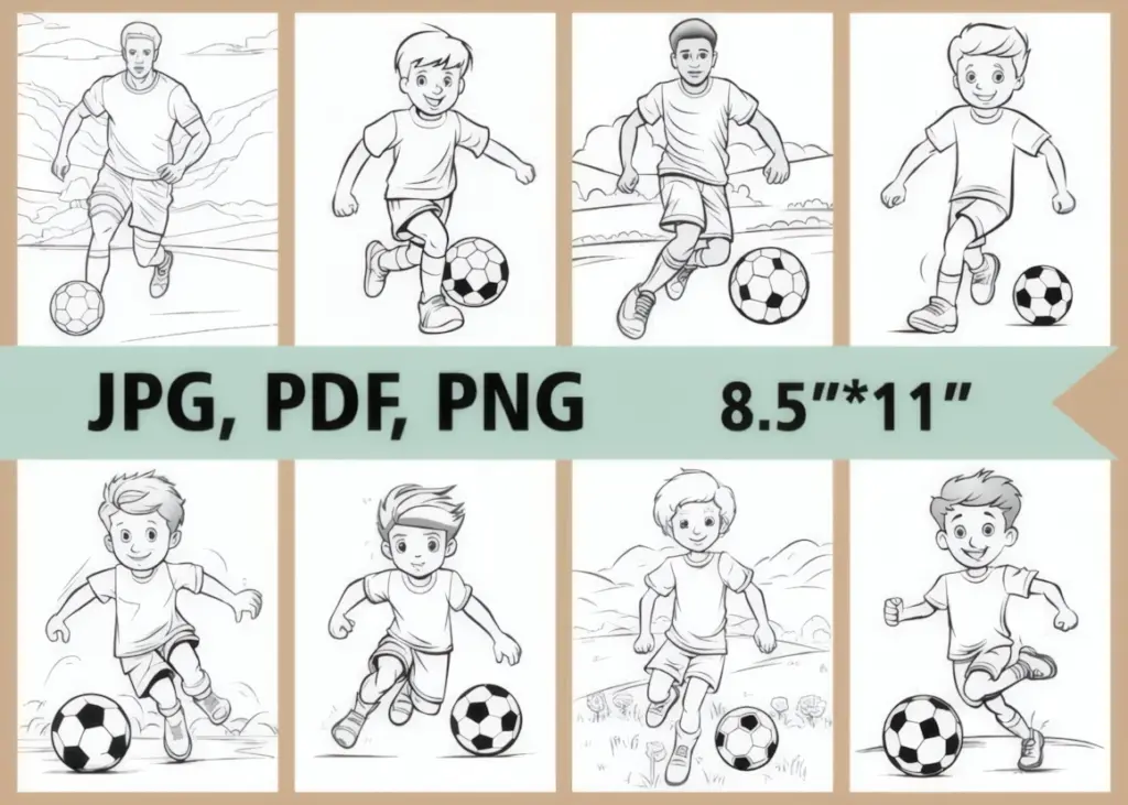 Soccer Coloring Pages