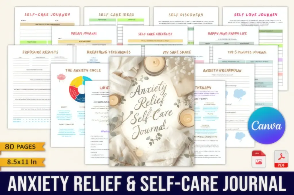 Comprehensive Guided Anxiety Relief Workbook with Therapeutic Exercises