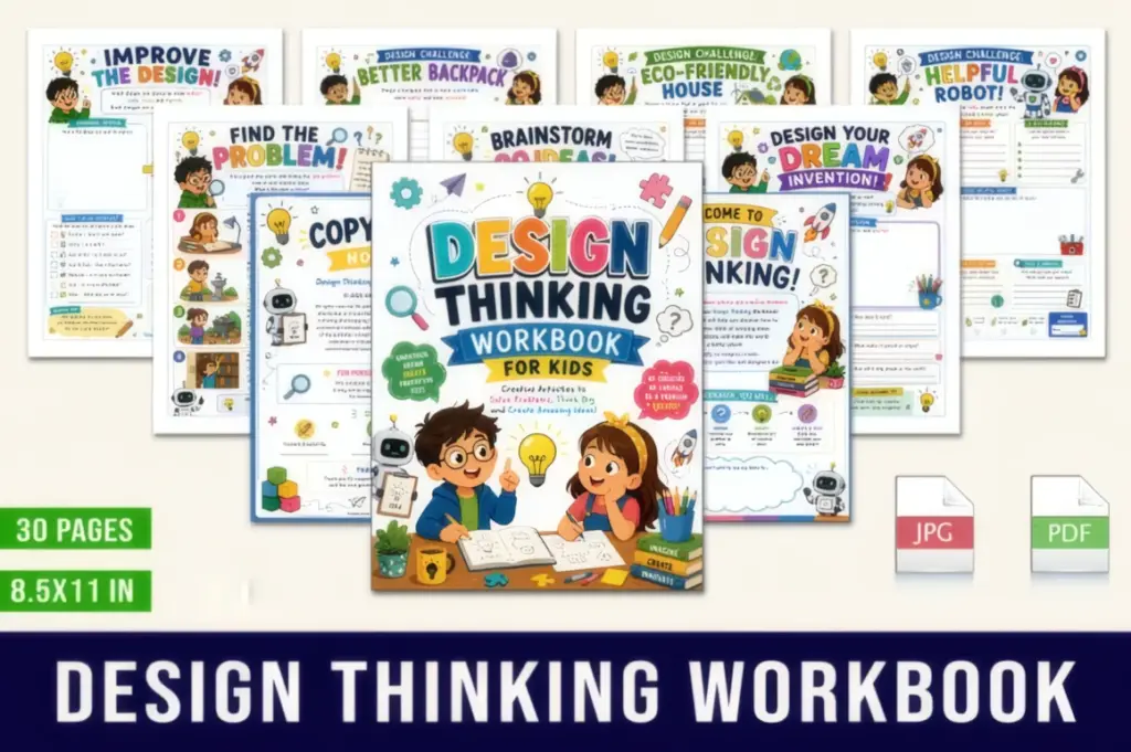 Innovative Creativity Workbook – Design Thinking for Young Makers