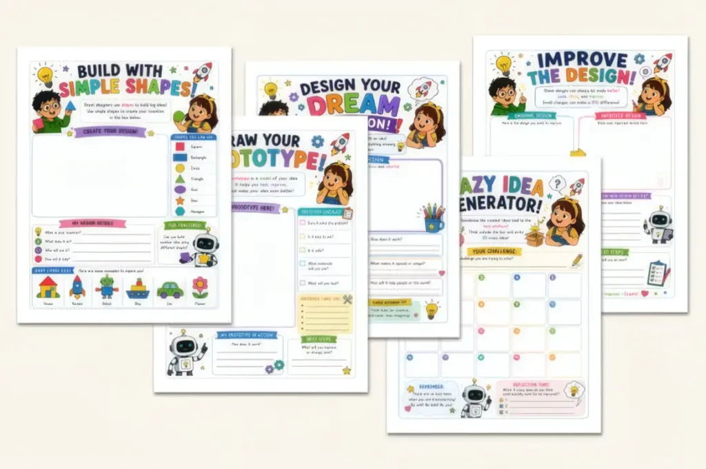 Innovative Creativity Workbook – Design Thinking for Young Makers