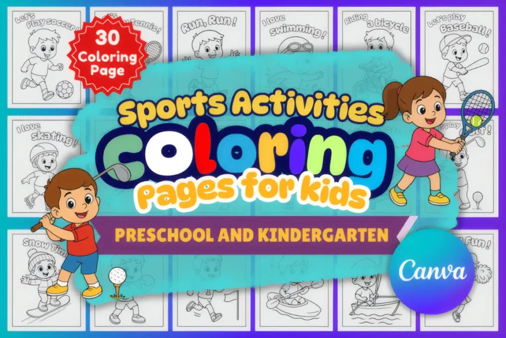 30 sports coloring pages