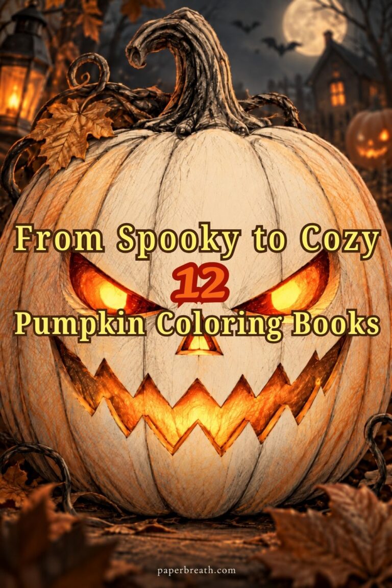 12 Beautiful Halloween Pumpkin Coloring Books for Adults