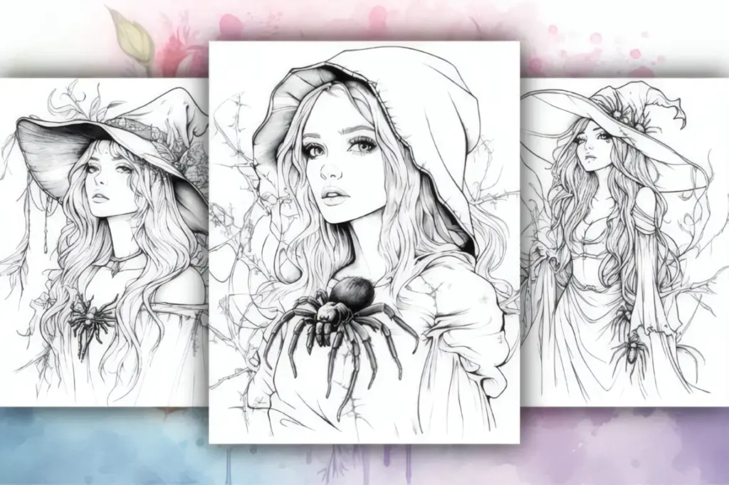 Halloween Witch Coloring Pages