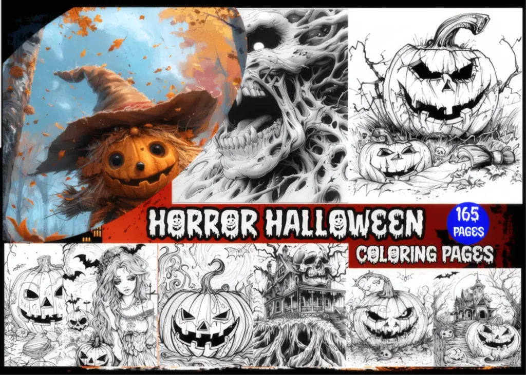 Halloween Coloring Pages for Adults