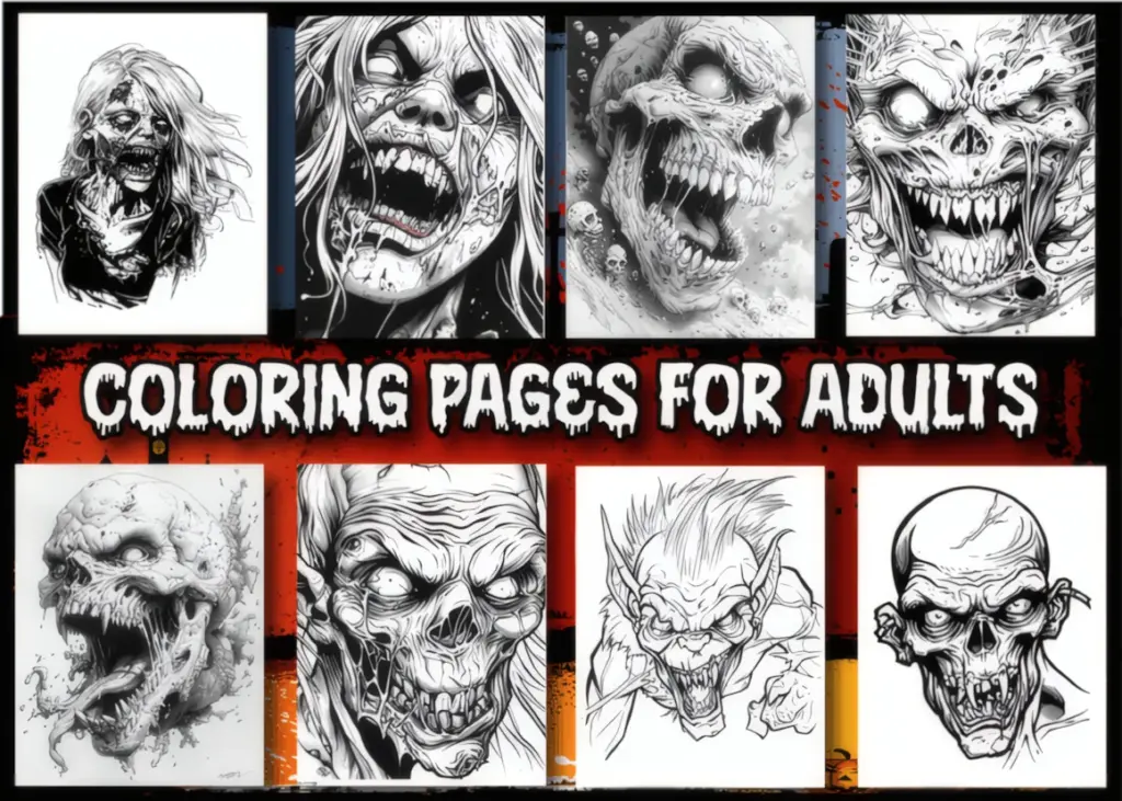 Halloween Coloring Pages for Adults