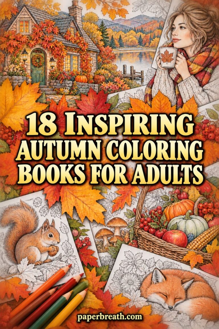 18 Inspiring Autumn Coloring Books for Adults
