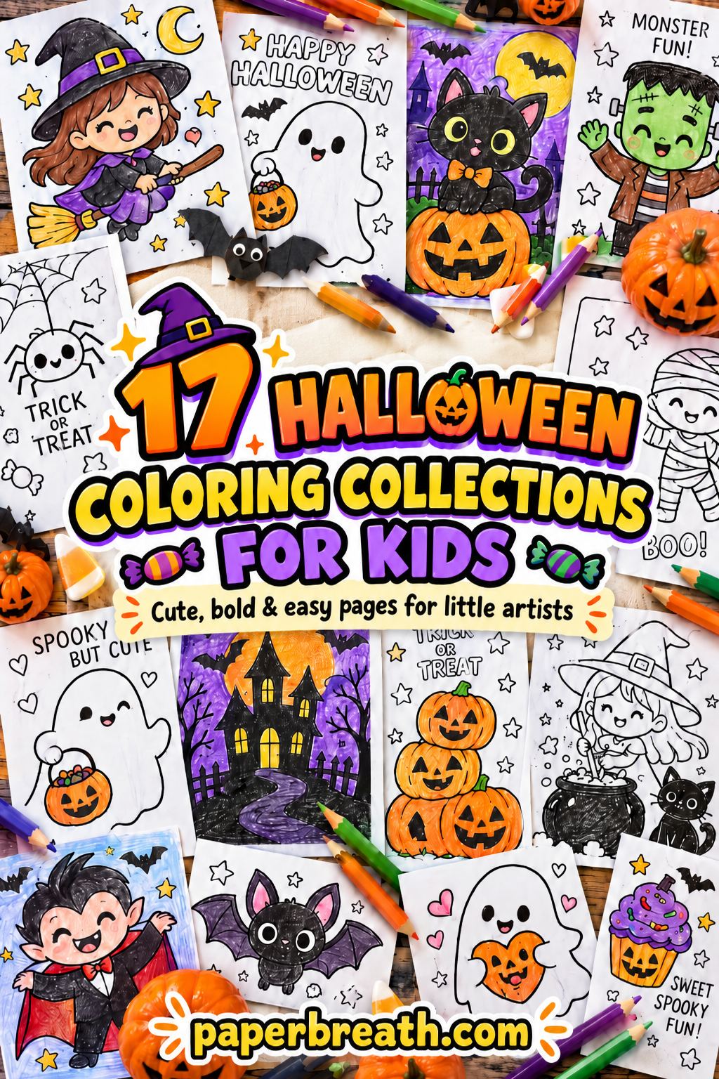 17 Delightful Halloween Coloring Books for Kids