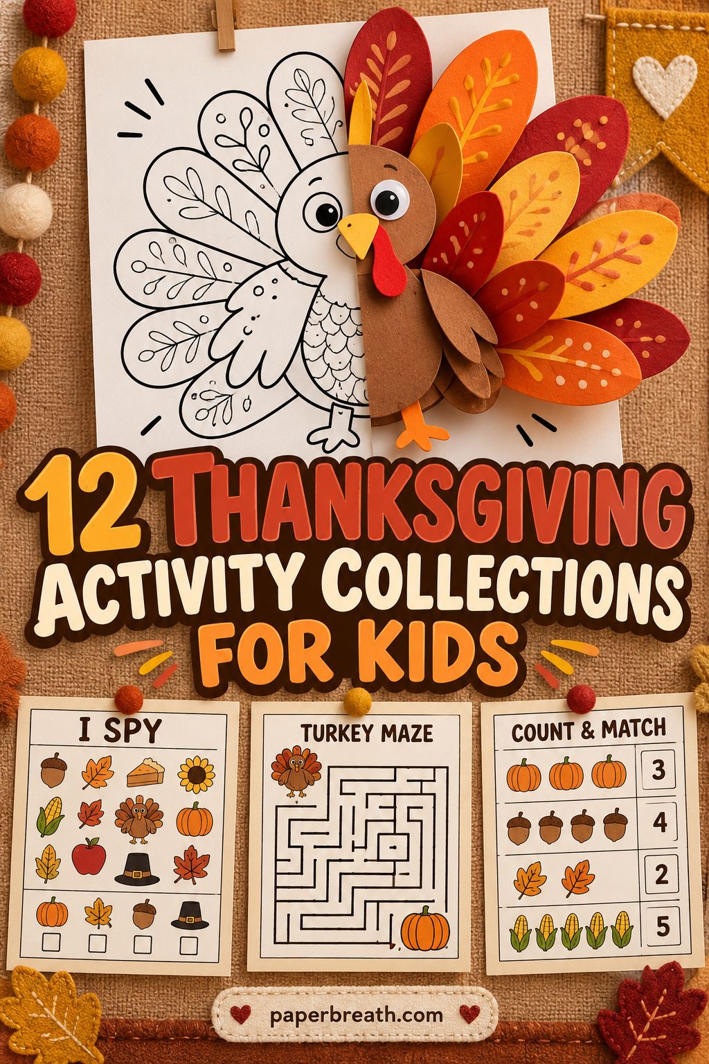 12 Collections of Thanksgiving Activities for Kids